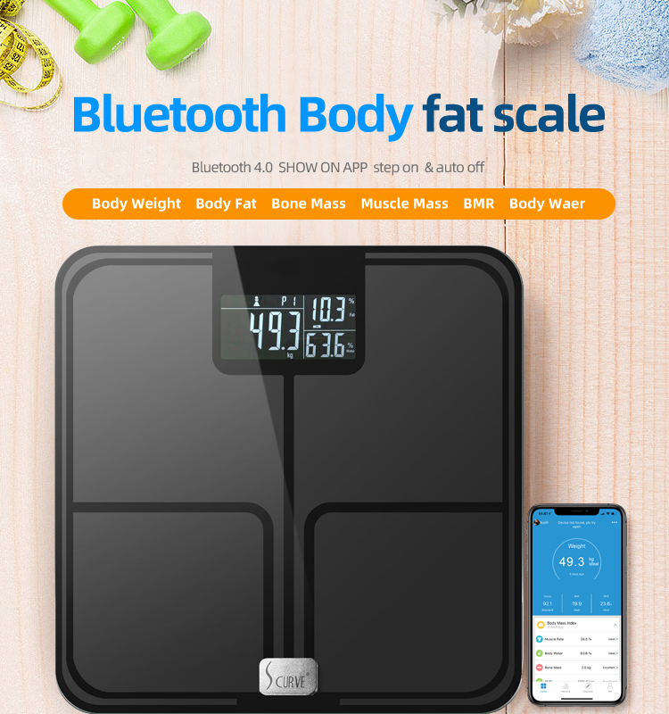 ブルートゥース 体脂肪計とスマートフォン アプリ