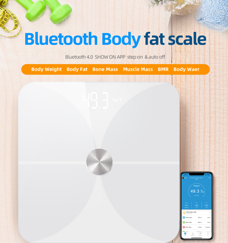 バスルーム使用スマート体脂肪デジタルスケール